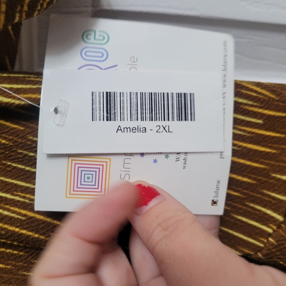 Striped Gold and Brown Dress - Picture 3 of 7